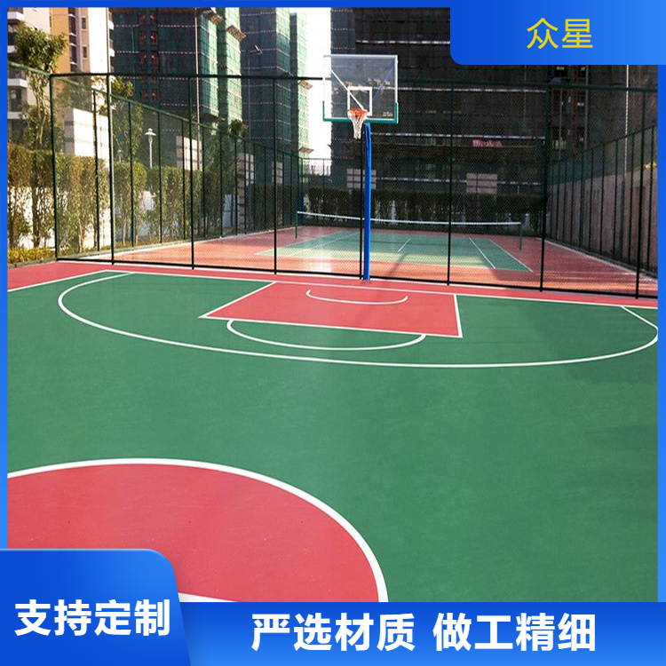 昭通市EPDM颗粒篮球场硅PU - 价格